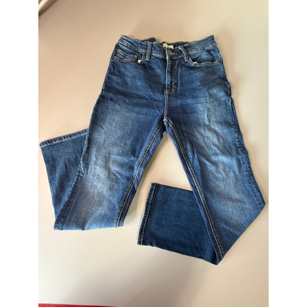 Sun + Stone Mens Straight Leg Jeans Medium Wash Blue Denim 30W 30L